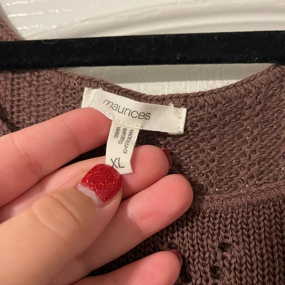 Brown Sweater Tank - Picture 2 of 3